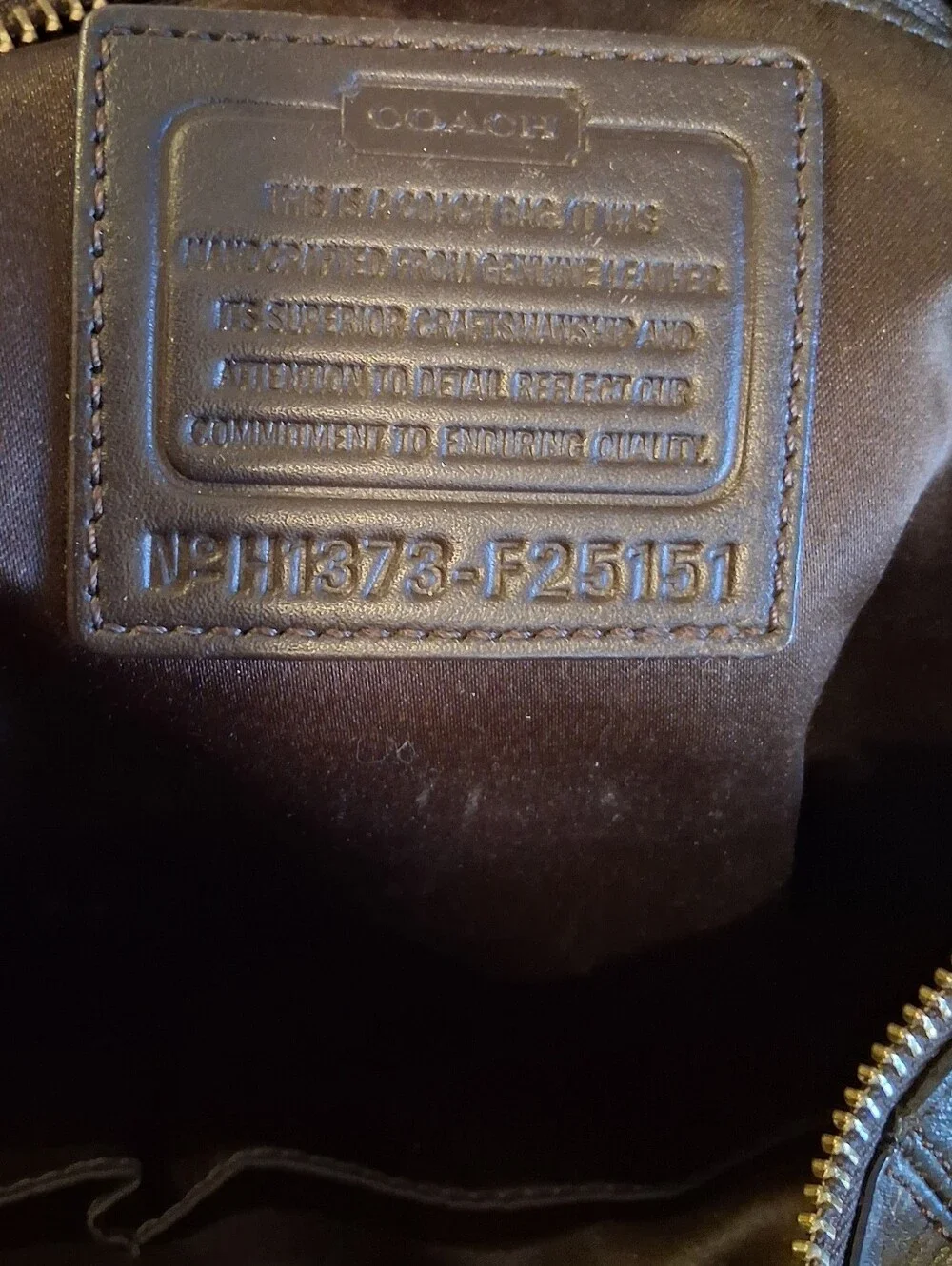 EUC Vintage Y2K Coach Campbell Brown Leather Caryall Satchel Handbag Purse